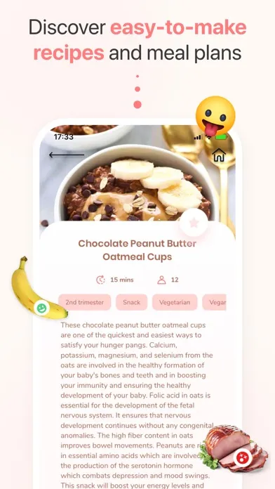 Capturas de pantalla de Pregnancy Diet: Food & Recipes