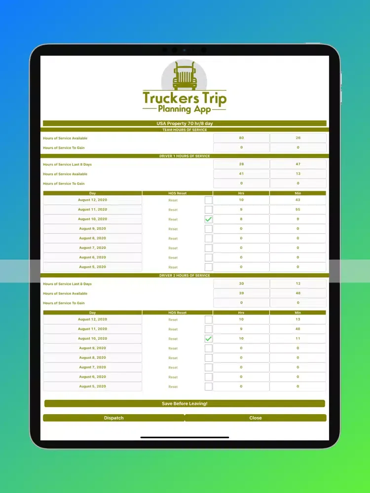 Team Company Truck Drivers iPad 应用截图