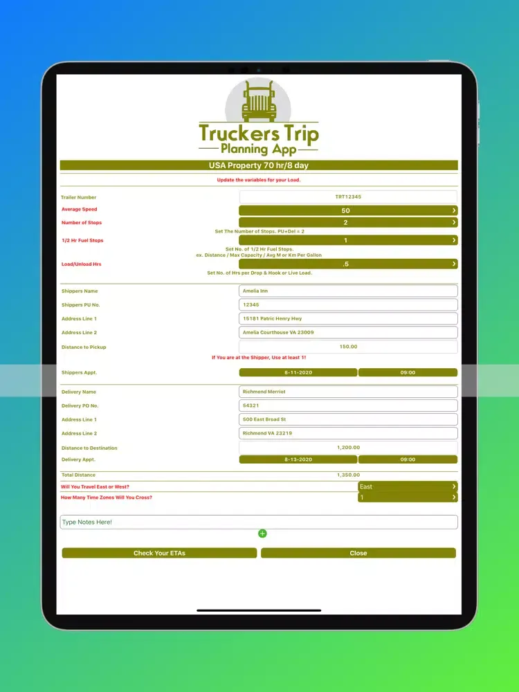 Team Company Truck Drivers iPad 应用截图