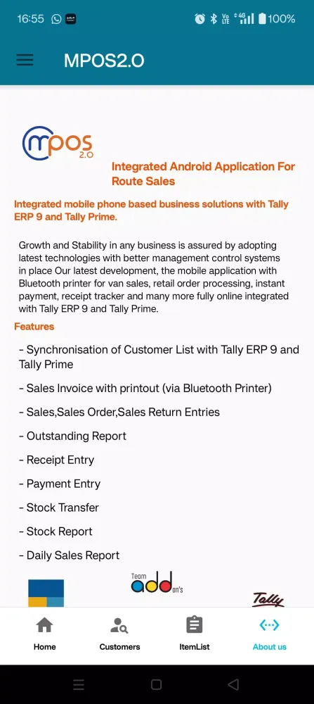MPOS Route 2.O Screenshots
