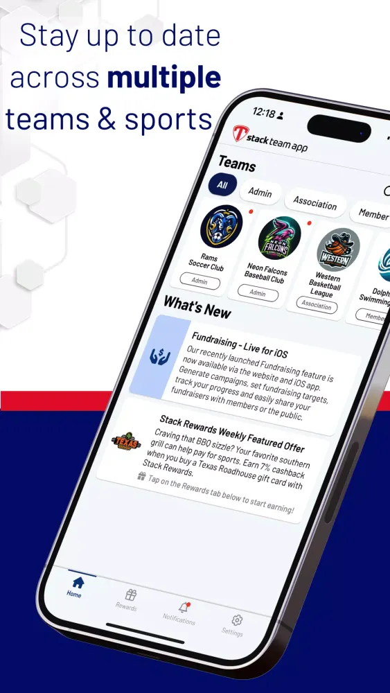 Stack Team App Screenshots