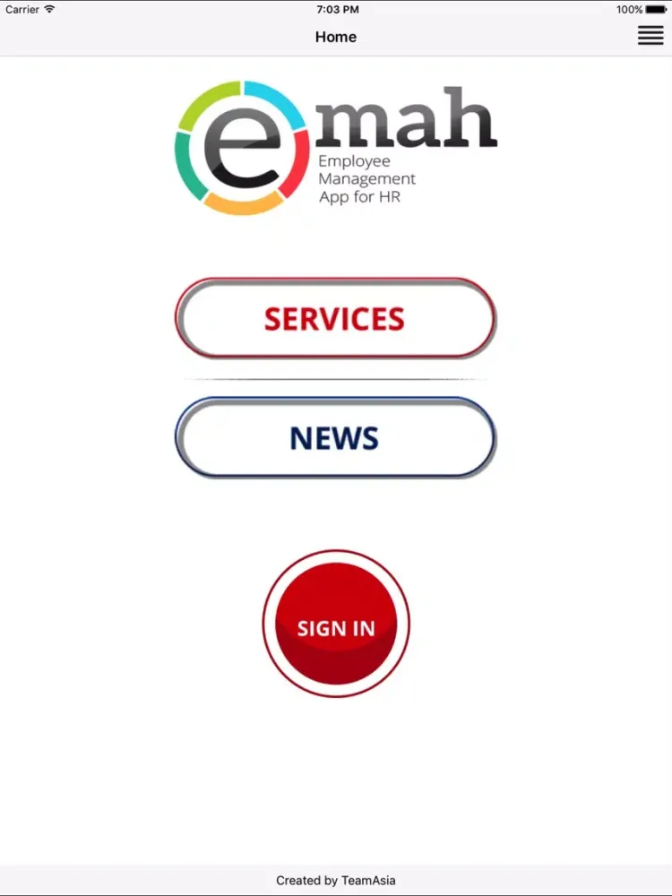 Ảnh chụp màn hình của eMAH iPad 
