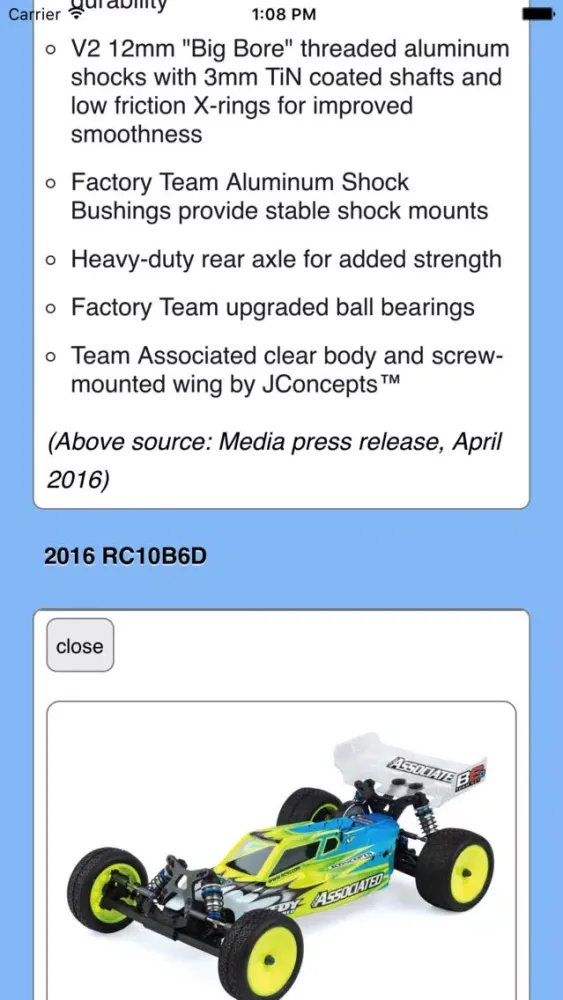 RC10 Classic Essentials سکرین شاٹس