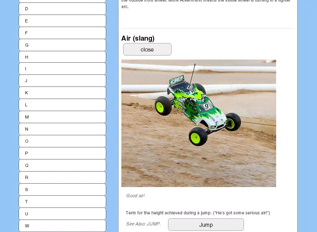 Tangkapan layar RC Cheat Sheets iPad 