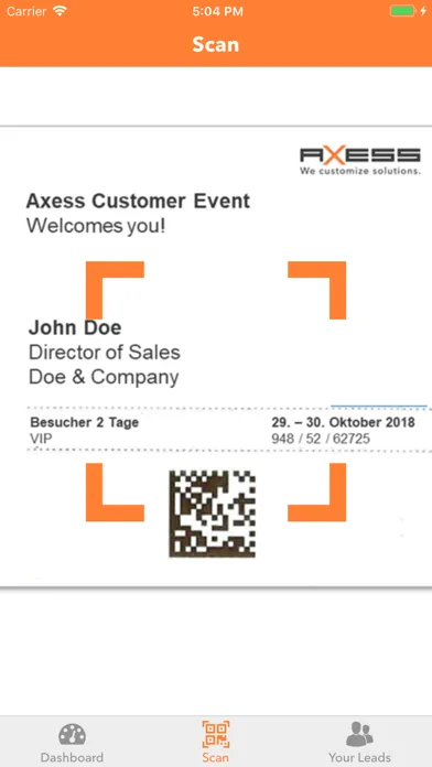 Axess LEADS 스크린샷