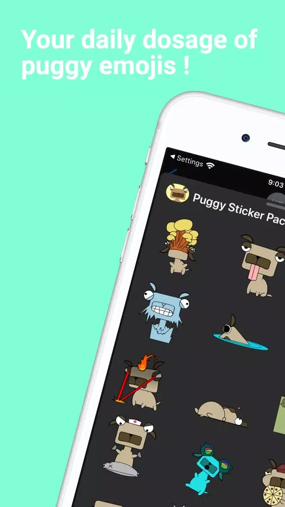 Puggy Sticker Pack - Fun Emoji应用截图