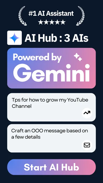 Capturas de pantalla de Gemini powered chat bot:AI Hub
