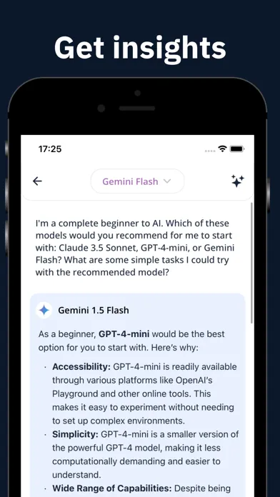 Capturas de pantalla de Gemini powered chat bot:AI Hub