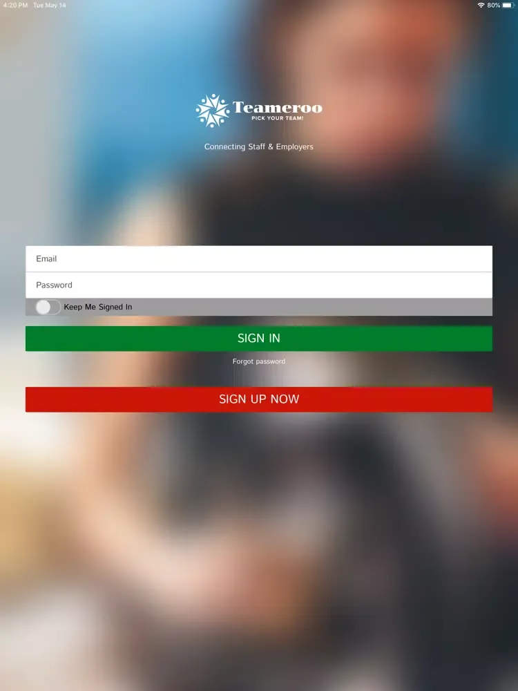 ภาพหน้าจอของ Teameroo iPad 
