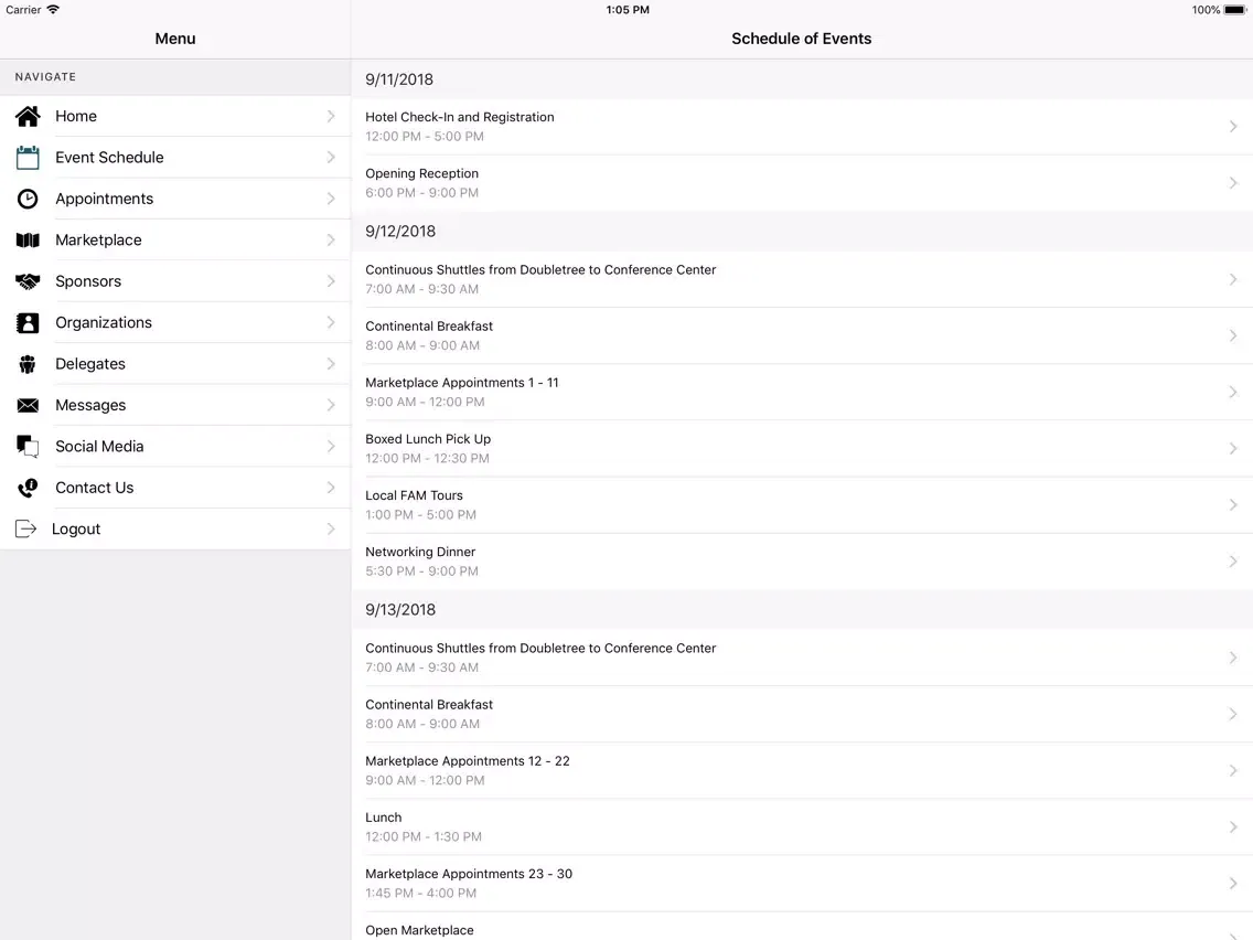 Screenshot di Travel Media Showcase 2018 iPad 
