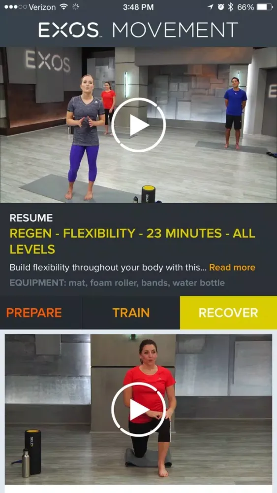 EXOS Movement سکرین شاٹس