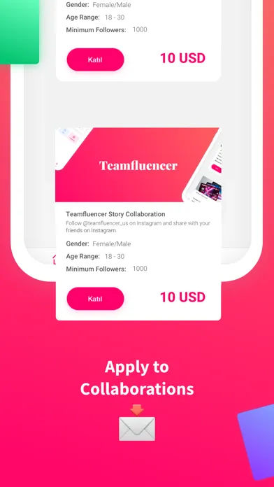Скриншоты Teamfluencer