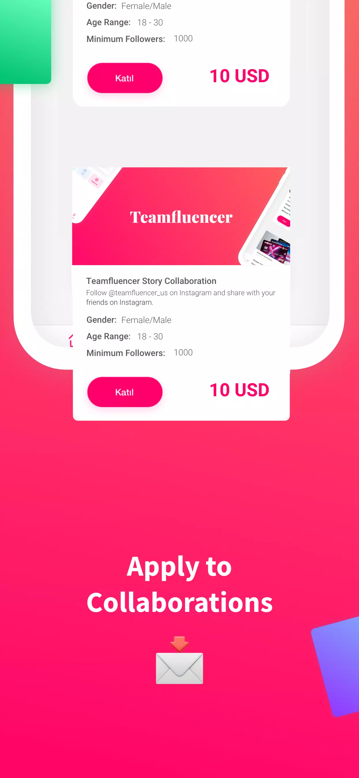 Teamfluencer - Nano Influencer Screenshots3