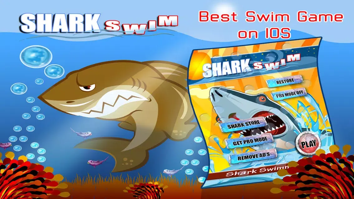 Angry Water Shark Attack FREE: killer fish dash for food Screenshots