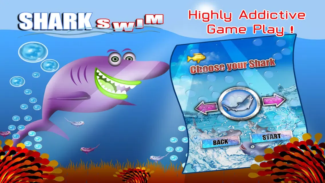 Angry Water Shark Attack FREE: killer fish dash for food Screenshots