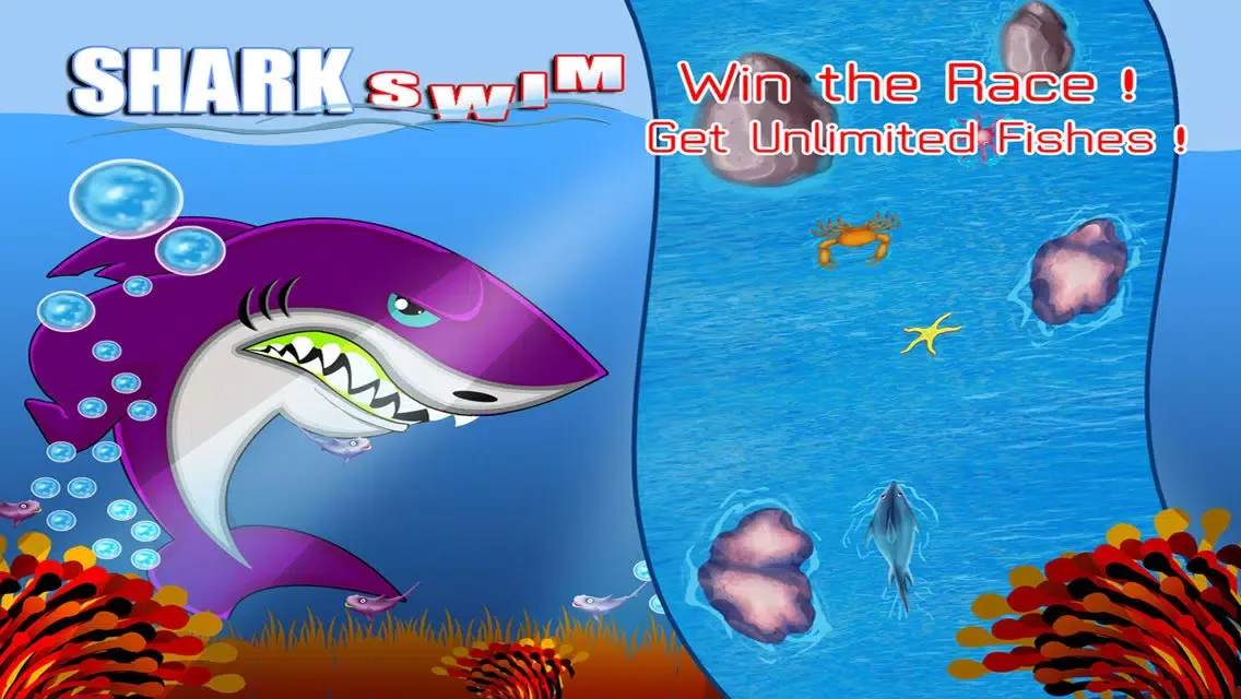 Angry Water Shark Attack FREE: killer fish dash for food Screenshots