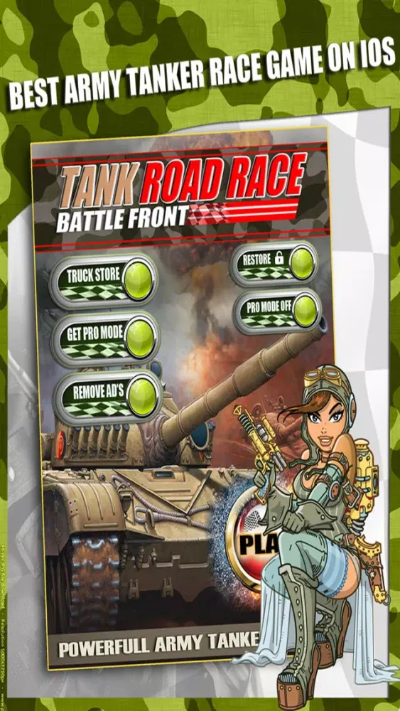 Army Battle Tank & Trucks Racing - Free Realistic Heavy Armor TT Cars Race Games应用截图