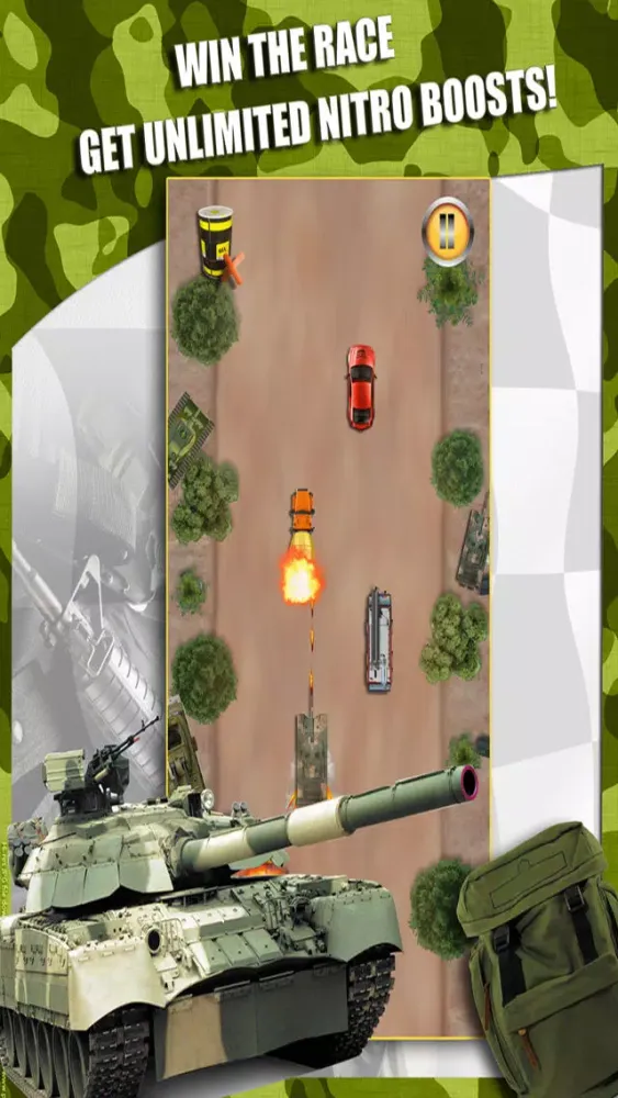 Army Battle Tank & Trucks Racing - Free Realistic Heavy Armor TT Cars Race Games应用截图