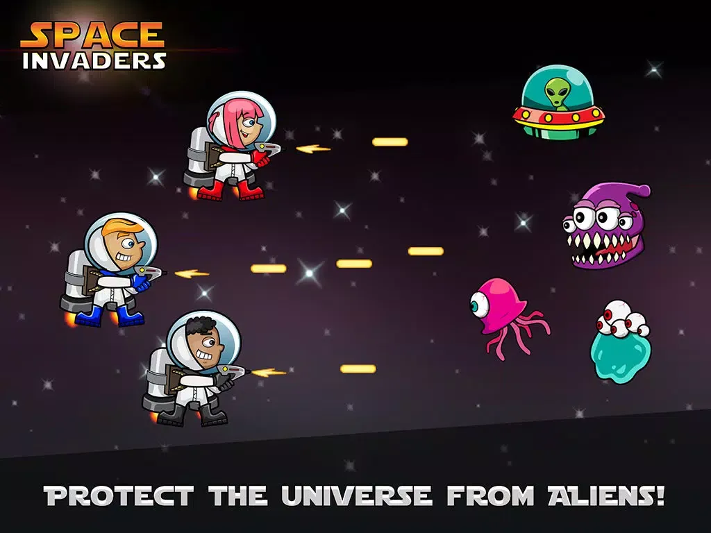 Ảnh chụp màn hình của Aron Space Cadet Vs Alien Galaxy Invaders Pro : A Frontline Supreme Laser Gunner Wars iPad 