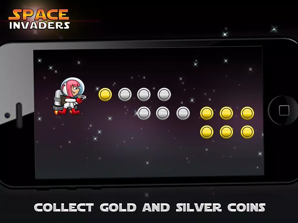 Ảnh chụp màn hình của Aron Space Cadet Vs Alien Galaxy Invaders Pro : A Frontline Supreme Laser Gunner Wars iPad 