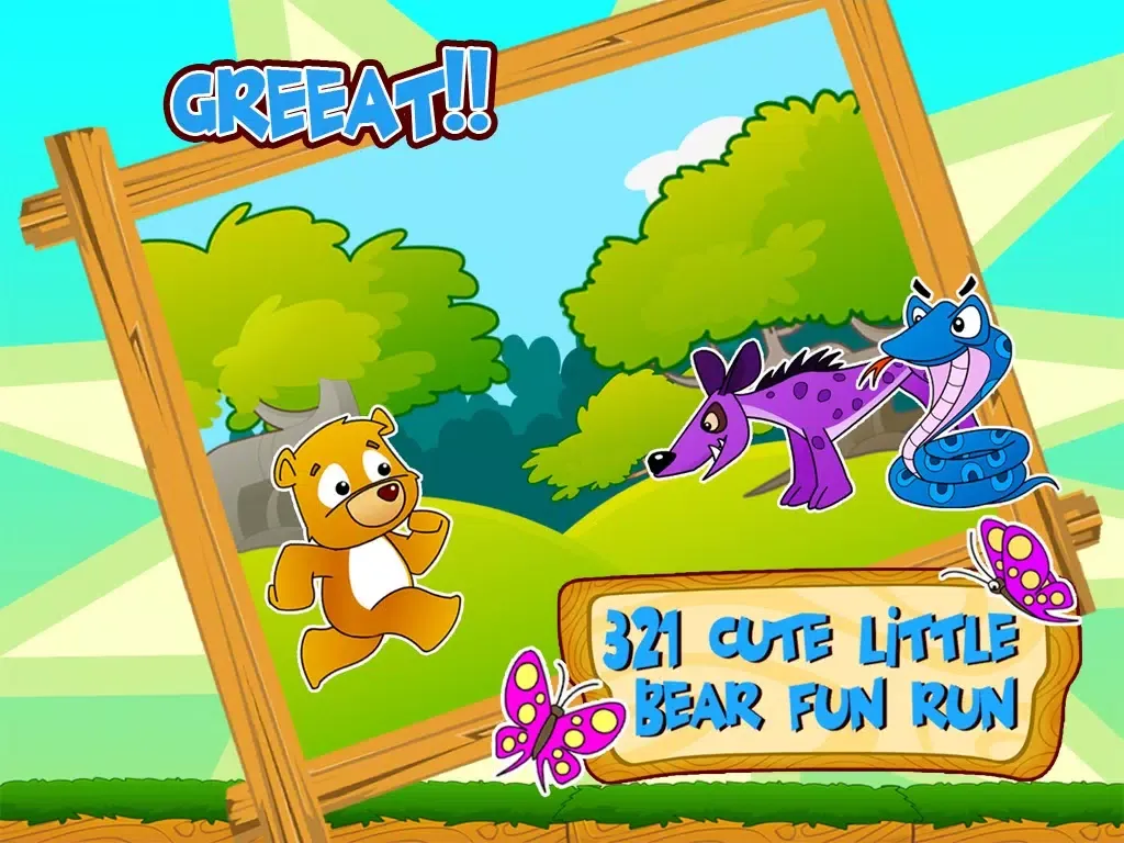 321 cute little teddy bears all fun run : Coolest Free Animal Care Games For Boys and Girls iPad  Screenshots
