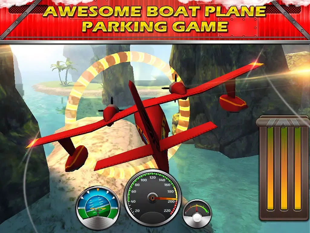 Sea plane Exotic Island Real Fly & Park Airplane Racing Game iPad  Screenshots