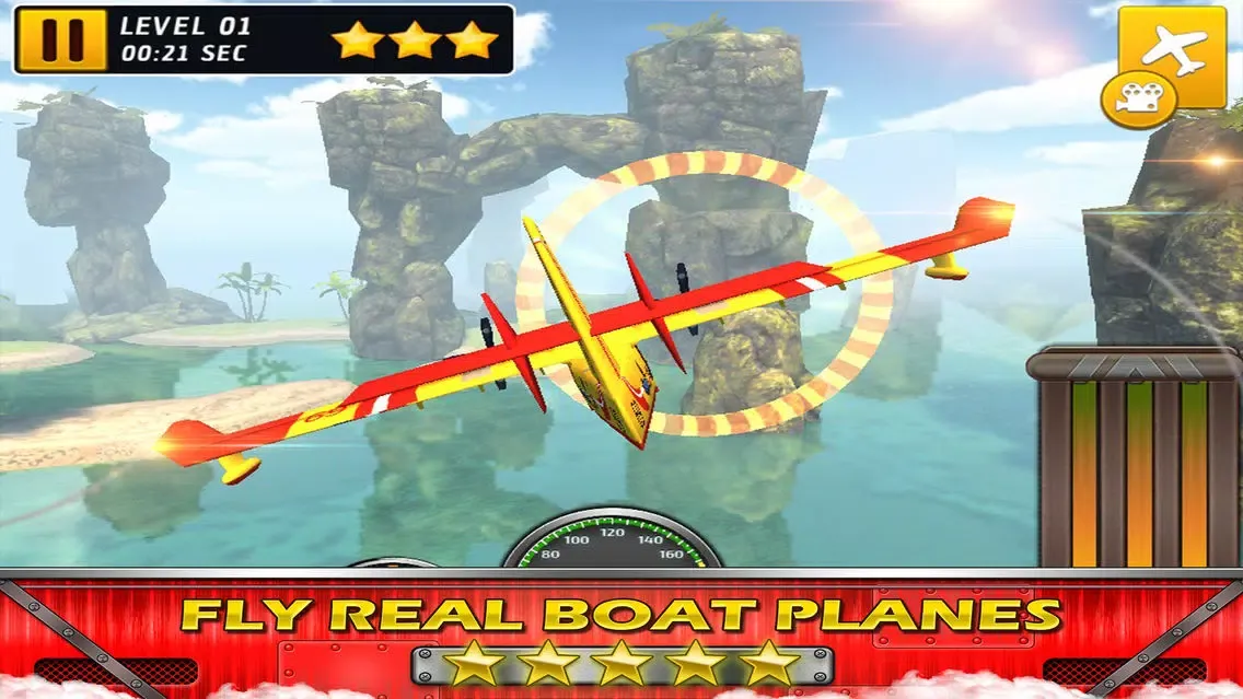 Sea plane Exotic Island Real Fly & Park Airplane Racing Game Screenshots