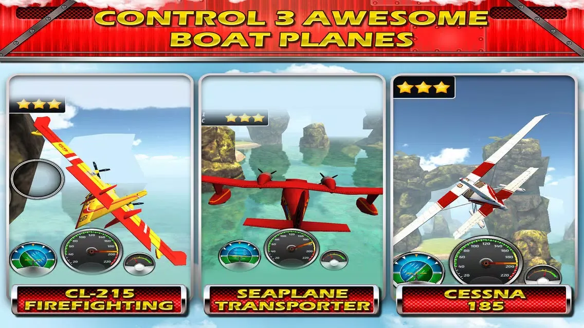 Sea plane Exotic Island Real Fly & Park Airplane Racing Game Screenshots