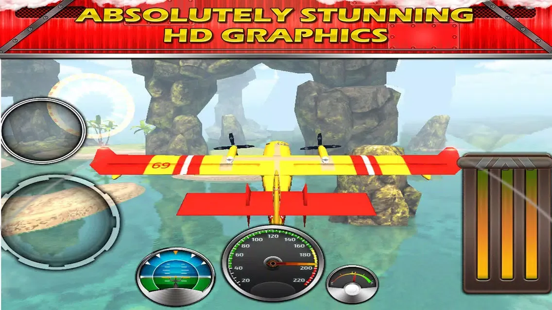 Sea plane Exotic Island Real Fly & Park Airplane Racing Game Screenshots