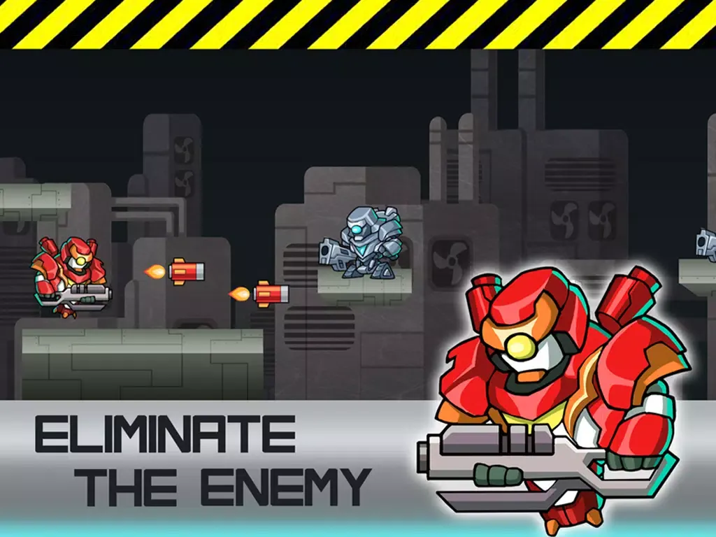 Clash of Gunners FREE - Brutal Sky lander Bots Patrol Skirmish iPad  स्क्रीनशॉट