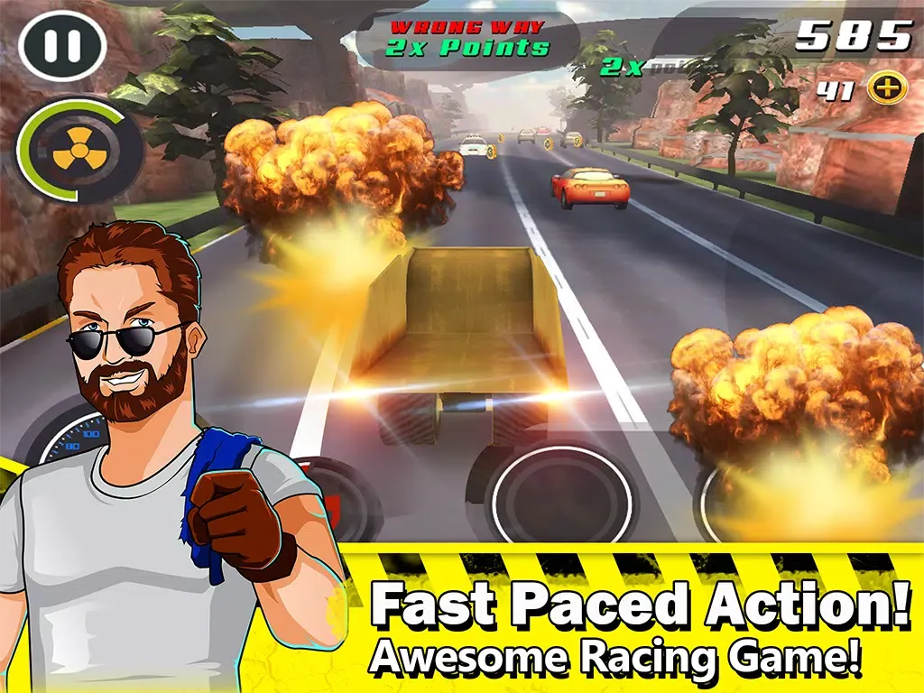 ภาพหน้าจอของ 3D Mega Truck Crazy Drive : Realistic Construction Cars Road Racing ( Bulldozer, Crane, Cement & Dump Truck) iPad 