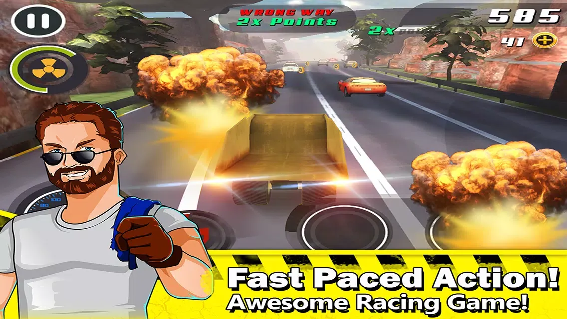 ภาพหน้าจอของ 3D Mega Truck Crazy Drive : Realistic Construction Cars Road Racing ( Bulldozer, Crane, Cement & Dump Truck)