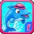 Little Dolphin Really fun Collecting Hooks Game : Free Girly Fish games for girls and boys