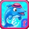 Little Dolphin Really fun Collecting Hooks Game : Free Girly Fish games for girls and boys