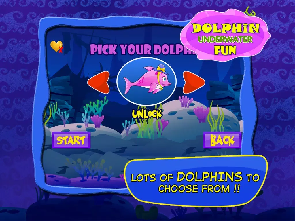 Little Dolphin Really fun Collecting Hooks Game : Free Girly Fish games for girls and boys iPad 應用截圖