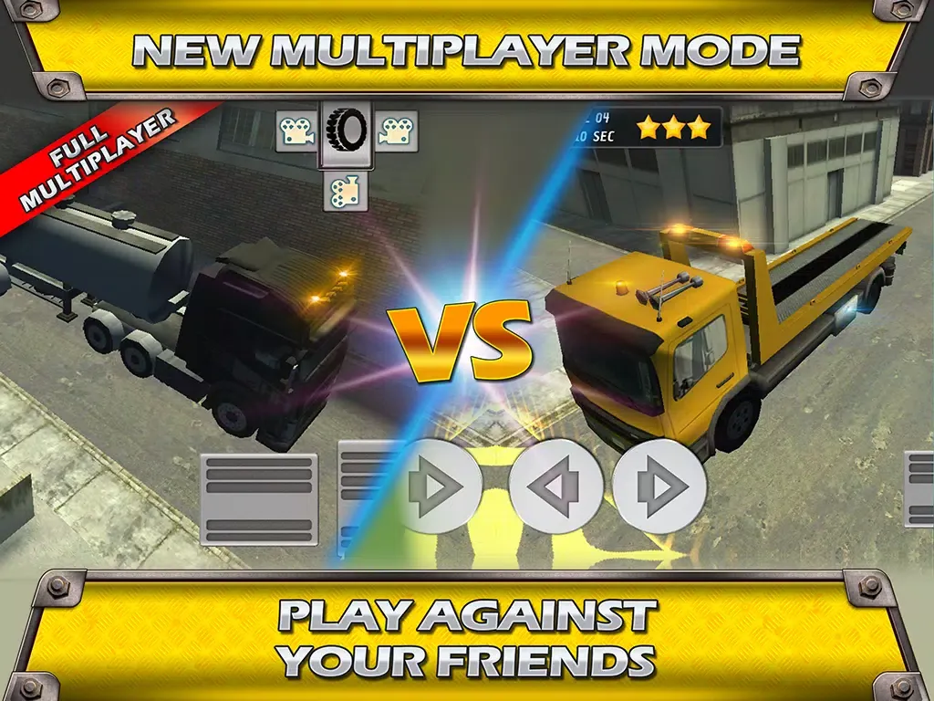 Truck Driving And Parking Race on Euro Town Hard Traffic Roads iPad 应用截图