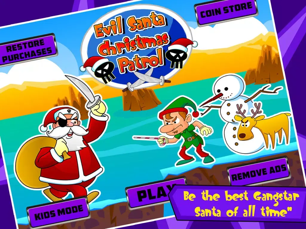 Evil Santa Christmas Patrol FREE : Take Gift & Presents From Little Boys and Girls iPad  Screenshots
