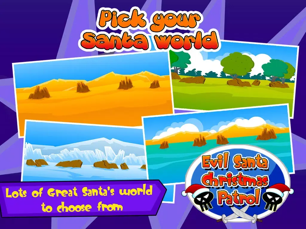 Evil Santa Christmas Patrol FREE : Take Gift & Presents From Little Boys and Girls iPad  Screenshots