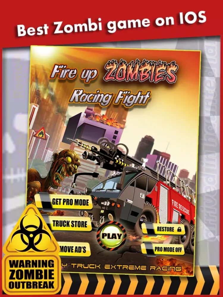 Zombies Street Racing Rage : All extreme Fire Truck Rescue Game For Really Cool Boys iPad  Ekran Görüntüleri
