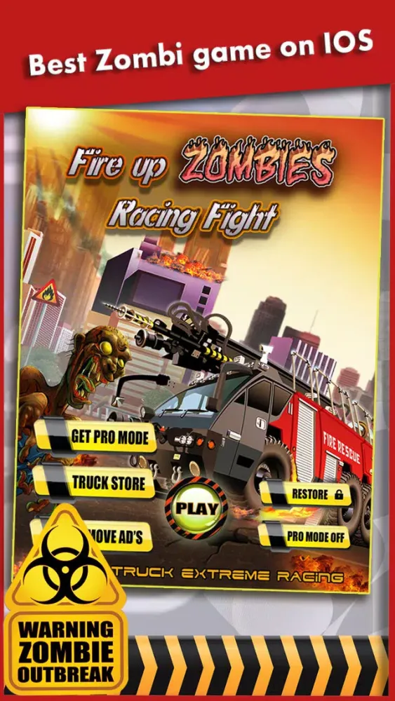 Zombies Street Racing Rage : All extreme Fire Truck Rescue Game For Really Cool Boys Ekran Görüntüleri