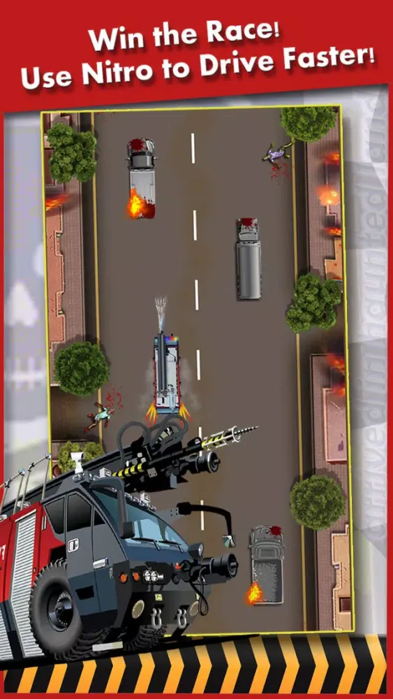 Zombies Street Racing Rage : All extreme Fire Truck Rescue Game For Really Cool Boys Ekran Görüntüleri