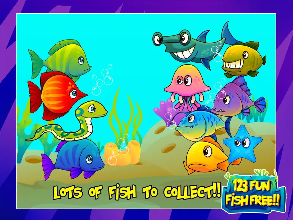 Screenshot di 123 Fun fishies Free ! iPad 