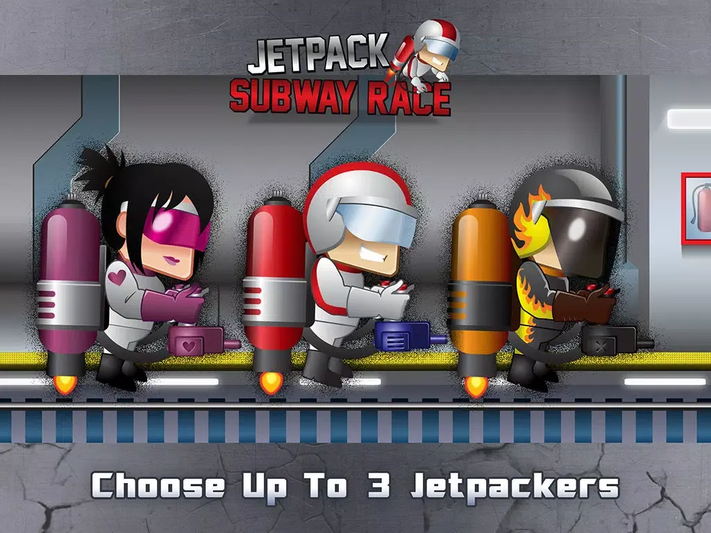 Tangkapan layar Jetpack Subway Fighter - Special Agent Endless Run Game iPad 