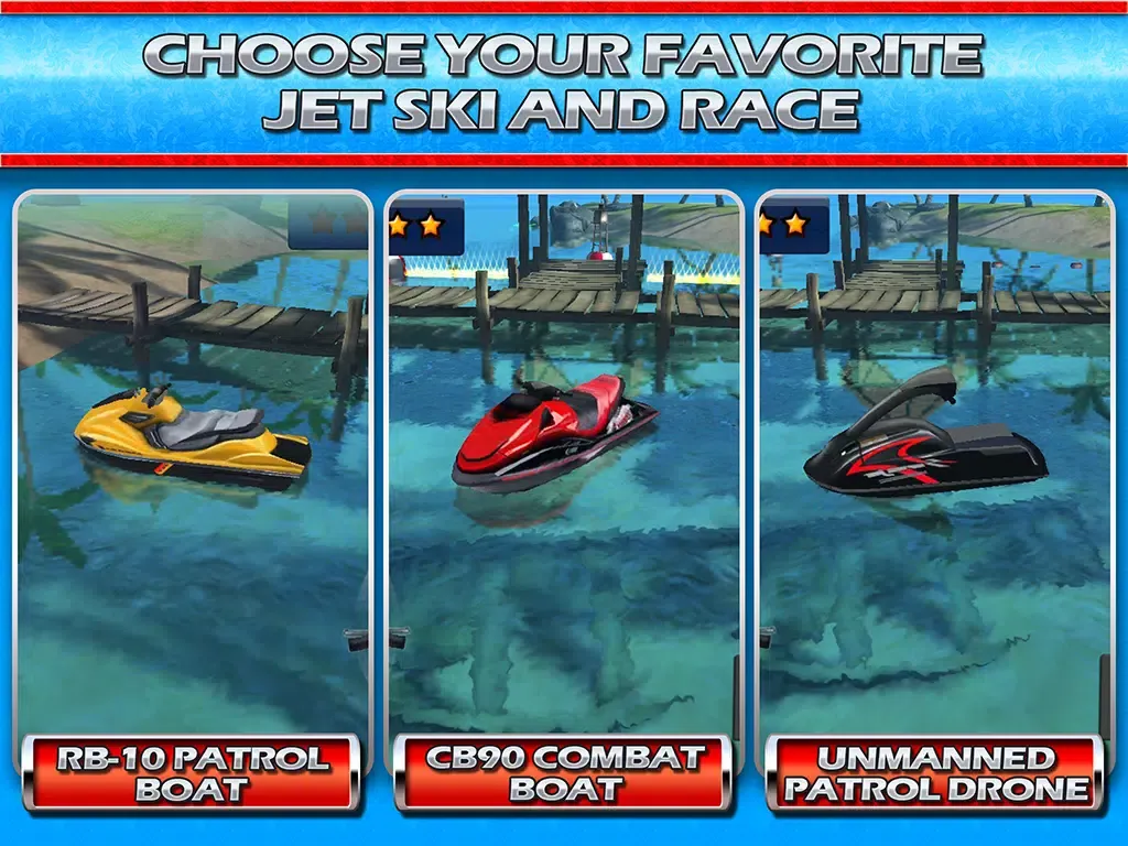 JetSki Water Sports Bike Skill Racing Ride 3D Parking Race Game iPad  स्क्रीनशॉट