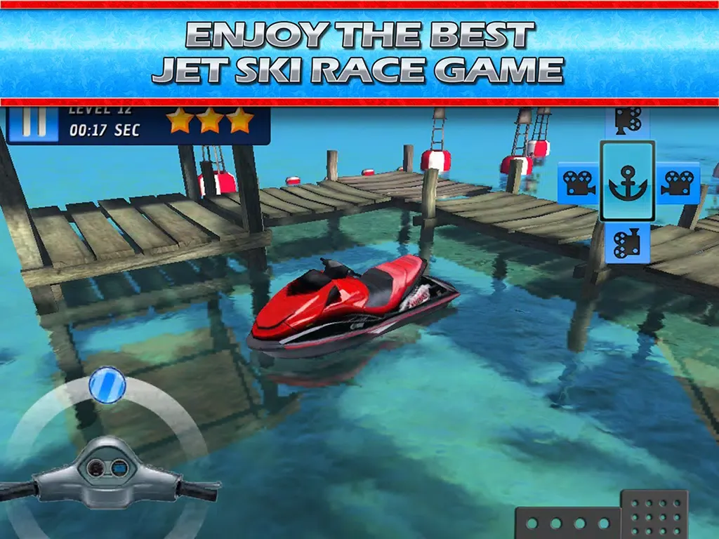 JetSki Water Sports Bike Skill Racing Ride 3D Parking Race Game iPad  स्क्रीनशॉट