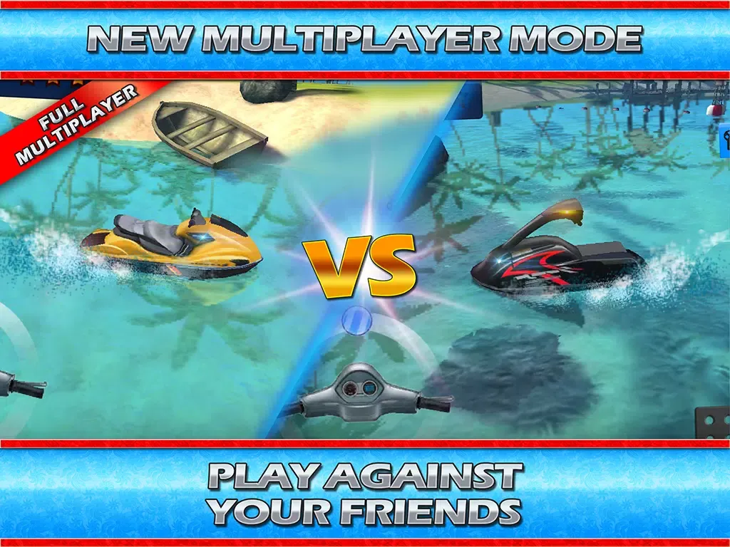 JetSki Water Sports Bike Skill Racing Ride 3D Parking Race Game iPad  स्क्रीनशॉट