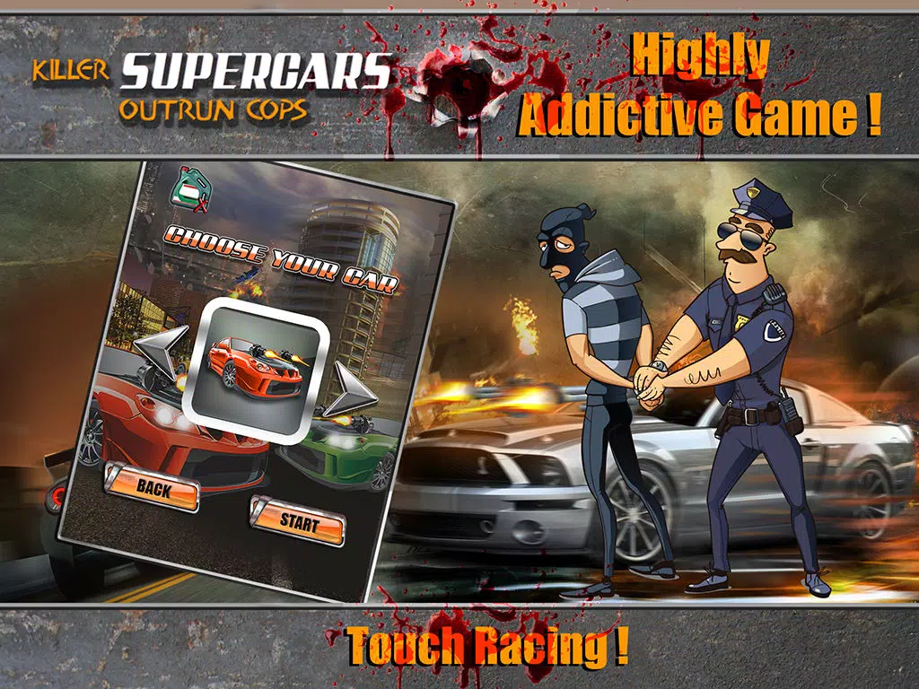 صور Killer Supercars Outlaws Outrun Cops : Fast Chase & Race Rally iPad 