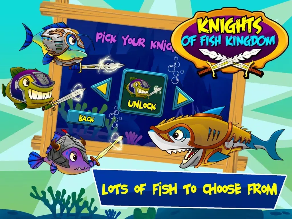 Knight of Fish Kingdom Battle Rage Pro - Newest Games Of Fishies vs Shark War for kids iPad  Ekran Görüntüleri