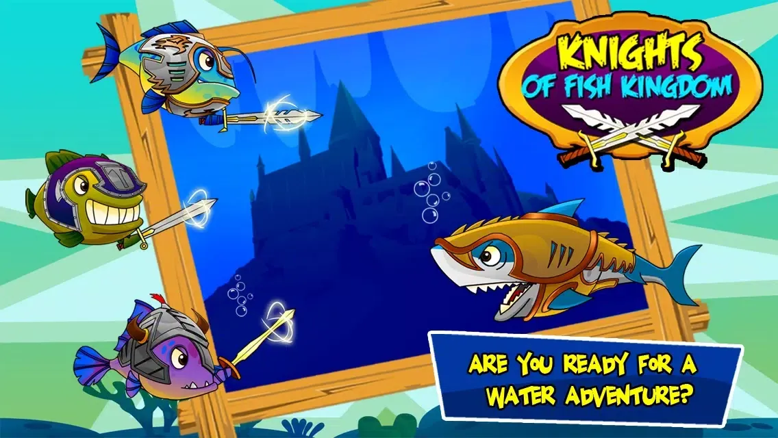 Knight of Fish Kingdom Battle Rage Pro - Newest Games Of Fishies vs Shark War for kids Ekran Görüntüleri