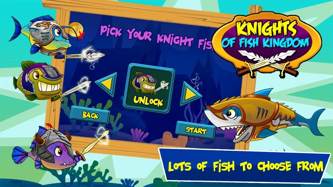 Knight of Fish Kingdom Battle Rage Pro - Newest Games Of Fishies vs Shark War for kids Ekran Görüntüleri